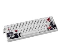 HUANGING Jeu de touches ergonomiques OEM avec motifs de fleurs de prunes PBT Teintures de construction graphiques sublimées pour claviers mécaniques à 65 %