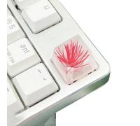 HUANGING Keycap Transparent en résine pour claviers mécaniques avec design délicat en fleur de pin