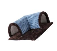 HUANGING Lit doux et perméable en peluche pour petit animal domestique chaud maison pour temps froid pour petits animaux comme des hamsters