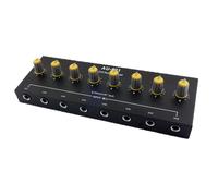 HUANGING Mélangeur de ligne extensible portable 8 entrées 1 sortie pour une utilisation en extérieur avec contrôle indépendant des volumes