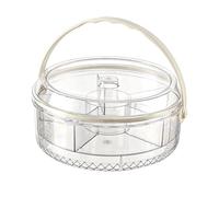 HUANGING Plateau de service réfrigéré avec couvercle amovible, compartiments divisés et bol central pour les réceptions