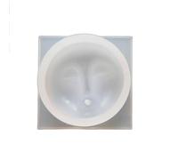 HUANGING Plateau en silicone pour encens en forme de visage créatif, support pour bâtons d'encens, fabrication de pansements en résine époxys artisanaux, décorations d'intérieur en silicone