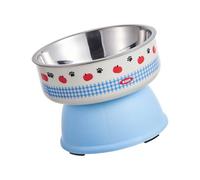 HUANGING Station d'alimentation pour chien avec gamelle anti-éclaboussures pour un nettoyage facile - En acier inoxydable robuste