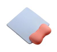 HUANGING Tapis de souris en mousse à mémoire de forme avec repose-poignet en silicone souple pour la maison, le bureau ou les amateurs de jeux vidéo