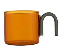 HUANGING Tasse à café élégante à une seule couche - Verre transparent décoratif avec poignée - Verre borosilicate - Récipient à boissons sans danger pour la santé