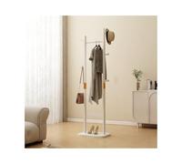 Huangj-0527 Chapeaux Porte-Manteau d'angle intérieur, Chambre à Coucher, Armoire en Bois Massif, Cintre d'angle, Porte-vêtements de Salon Assemblage Facile(Blanc)