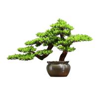 Huangj-0527 Simulation de bonsaï, Fausses Plantes Vertes en Pot, Ornements décoratifs for Bureau, hôtel, mobilier Haut Gamme Décoration Maison Arbre Artificiel