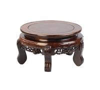 Huangj-0527 Socle pour Bonsai Support de bonsaï en ébène Style Chinois avec Pied for Vase, théière, Pot, présentoir Support pour Pots(Moyen)