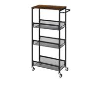 huanglyc-232 Meuble de Cuisine Mobile Support De Rangement Cuisine, Domestique, Petit Chariot Multicouche du Sol Au, Panier À Légumes Multifonctionnel