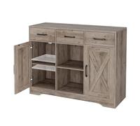 huanglyc-232 Table d'appoint Buffet de Rangement Ferme Moderne, Buffet en Bois avec tiroirs et étagères for Bar à café, Cuisine, Salle Manger Table à café