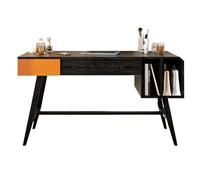 huanglyc-232 Table Maquillage Rangement 35.43" Classic Wood Makeup Vanity with Flip-Top Mirror, Dressing Table with Drawers and Storage Space, Desk for Bedroom