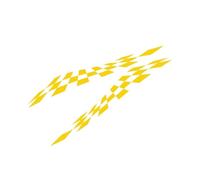 HUANGSHIJUNOUS Lot de 2 Autocollants latéraux for portières de Voiture, compatibles avec Les Graphiques de trafic Vivaro, Camping-Car, Film Vinyle, Accessoires de réglage(Yellow)