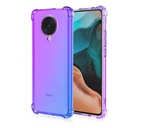 HUANGTAOLI Coque Compatible avec Xiaomi POCO F2 Pro, Dégradé de Couleur Coque Silicone Mince en TPU Souple Antichoc Bumper Etui Housse pour Xiaomi POCO F2 Pro