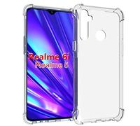HUANGTAOLI Coque pour Realme 6i, Dégradé de Couleur Protection Housse Silicone Bumper Shock Absorption Etui Coque pour Realme 6i