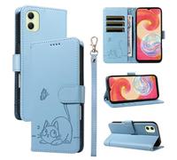 HUANGTAOLI Coque pour Samsung Galaxy A05, Housse à Rabat en Cuir, Béquille et 3 Porte-Carte, Flexible et Pliable, Légère et Antidérapante, Protection à 360 degré et Absorbant de Choc