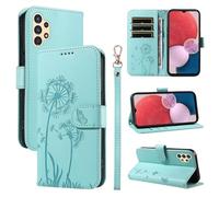 HUANGTAOLI Coque pour Samsung Galaxy A13 4G, Housse à Rabat en Cuir, Béquille et 3 Porte-Carte, Flexible et Pliable, Légère et Antidérapante, Protection à 360 degré et Absorbant de Choc