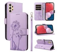 HUANGTAOLI Coque pour Samsung Galaxy A13 4G, Housse à Rabat en Cuir, Béquille et 3 Porte-Carte, Flexible et Pliable, Légère et Antidérapante, Protection à 360 degré et Absorbant de Choc