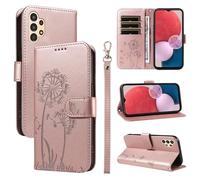 HUANGTAOLI Coque pour Samsung Galaxy A13 4G, Housse à Rabat en Cuir, Béquille et 3 Porte-Carte, Flexible et Pliable, Légère et Antidérapante, Protection à 360 degré et Absorbant de Choc