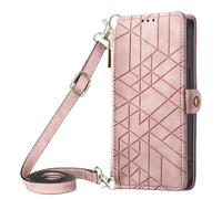 HUANGTAOLI Étui portefeuille à bandoulière à fermeture éclair compatible avec Samsung Galaxy S21 5G (SM-G991B, SM-G991U, SM-G991W, SM-G991N, SM-G991Q), béquille et porte-cartes - Bandoulière de 119,4