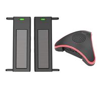 HUANGY Système d'alarme sans fil de sécurité de rail solaire, capteur et détecteur de faisceau périphérique de sécurité extérieure, transmission de 1/4 mile de long pour voies et maisons