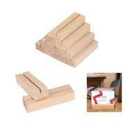 Huangyihan Lot de 12 porte-menus en bois pour tables, restaurants, mariages | Cadre photo A6 multifonction pour cartes à jouer et numéro de table