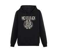 huanhuan Mens Sweatershirt Nickelback Logo Circle Casual Pullover Hoodies Loose Fit Stretch Women Street Wear Size S