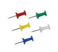 HUANIZI Lot de 100 punaises multi-couleurs pour tableau d'affichage avec têtes en plastique et pointes en acier