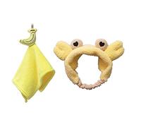 HUANIZI Lot de 2 serviettes à suspendre avec bandeau en forme de bandeau, serviette absorbante à séchage rapide pour femme et fille