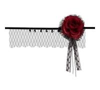 HUANIZI Serre-tête à fleurs roses pour mariée, soirée, fête, bandeau pour cheveux
