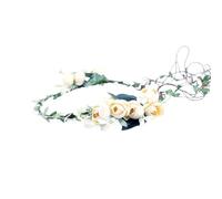 HUANIZI Serre-tête élégant avec fleurs ethniques pour fille et femme pour prendre des photos, fête de mariage, bandeau de fleurs réaliste