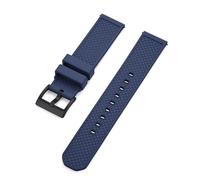 HuanJ Bracelet De Montre En Caoutchouc Fluoré 18 Mm, 20 Mm, 22 Mm, À Dégagement Rapide, For Montres Connectées De Toutes Marques(Blue black,20mm)