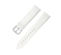 HuanJ Bracelet De Montre En Cuir Ultra Fin, Souple, Uni, Étanche, 8 Mm, 10 Mm, 12 Mm, 13 Mm, 14 Mm, 15 Mm, 16 Mm, 17 Mm, 18 Mm, 19 Mm, 20 Mm, 21 Mm, 22 Mm(White,20mm)