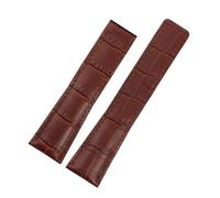 HuanJ Bracelet De Montre En Cuir Véritable 20/22/24 Mm Compatible Avec Les Bracelets Carrera Monaco F1. Accessoires(Brown-no buckle,22mm)