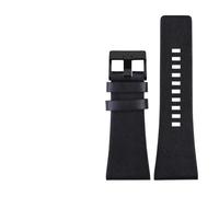 HuanJ Bracelet De Montre En Cuir Véritable Compatible Avec Les Modèles Diesel DZ7406, DZ7408, DZ4280 Et DZ4343, 22 Mm, 24, 26, 28, 30, 32 34(Black black clasp,24mm)