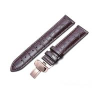 HuanJ Bracelet De Montre En Cuir Véritable Compatible Avec Tissot Le Locle T41 T006 PRC200, 18, 19, 20 Et 22 Mm(Brown rose gold,21mm)