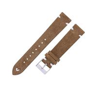 HuanJ Bracelets De Montre En Cuir Suédé Faits À La Main For Hommes Et Femmes 18 Mm 20 Mm Bracelets De Montre En Cuir Multicolores En Daim(Light brown,18mm)