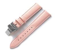 HuanJ Montre En Cuir Avec Accessoires En Cuir De Vachette Souple Vert For Hommes Et Femmes, Compatible Avec Les Bracelets Longines Tissot(Pink,19)