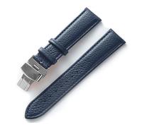 HuanJ Montre En Cuir Avec Accessoires En Cuir De Vachette Souple Vert For Hommes Et Femmes, Compatible Avec Les Bracelets Longines Tissot(Dark blue,18)