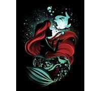 HUANNY DIY Diamond Painting Ariel Diamond Art Little Mermaid, 5D Full Drill Cross Stitch Embroidery kit, Funny