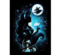 HUANNY DIY Diamond Painting Jasmine Diamond Art Aladdin, 5D Full Drill Cross Stitch Embroidery kits, Funny