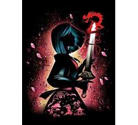 HUANNY DIY Diamond Painting Mulan Diamond Art Kits, 5D Full Drill Cross Stitch Embroidery kit, Funny