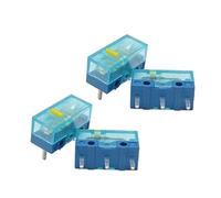 HUANO Lot de 4 micro-interrupteurs momentanés Rose Rouge Jaune Bleu Vert
