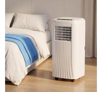 HUANQIN Climatiseur Mobile 12000 BTU Réversible, 3 Vitesses de Ventilation avec Télécommande et Minuterie, Mode Nuit Silencieux, Kit d'Évacuation Fenêtre Inclus pour Pi, Style 3, 10000 BTU
