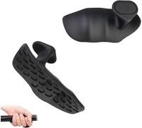 HUANR 2 Pièces de Grip Musculation pour la Musculation, Noir Antidérapant Fitness Gants Musculation Hommes, Antidérapant Ergonomique en Caoutchouc Grip Pads pour L'haltérophilie, la Musculation