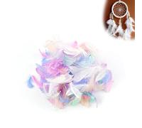 HUANR Plume Decoration, 400 Pièces Plumes Loisirs Creatifs, Coloré Plumes, Accessoires pour Cheveux Plumes, Décoration pour Fête d'anniversaire, Mariage, Noël, Halloween