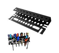 HUANR Porte Outils Mural, 40 cm Rangement Mural Atelier, Noir | Support Tournevis, Rangement Efficace, pour Ateliers, Garages