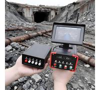 HuanSebesity Détecteur Métaux Professionnel Haute Précision avec écran LCD 900 M Long Distances 16 M Profondeur Scanner Trésors Souterrains pour Archéologie,Chasse Au Trésor,Sécurité Red