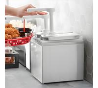 HuanSebesity Distributeur de Sauce Professionnel 3 Pompes,Distributeur de Condiments à Tête Quantitative,Idéal pour La Salade,La Confiture Et L'assaisonnement,Capacité 3x2l 2Pumps2L