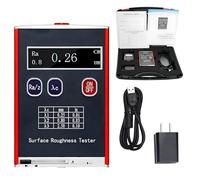 HuanSebesity Testeur Numérique De Rebond du Béton,Paramètre Mesure Test Ra Rz,Affichage Numérique Haute Précision 0.01 μm, pour Pièces Métalliques avec Bloc D'étalonnage