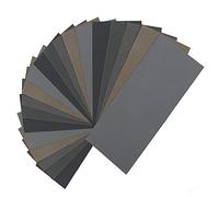 Huante Lot de 20 feuilles de papier de verre à grain élevé 1000/2000/3000/5000/7000 - Assortiment de feuilles de papier abrasif pour bois, métal, ponçage automobile, 22,9 x 9,1 cm